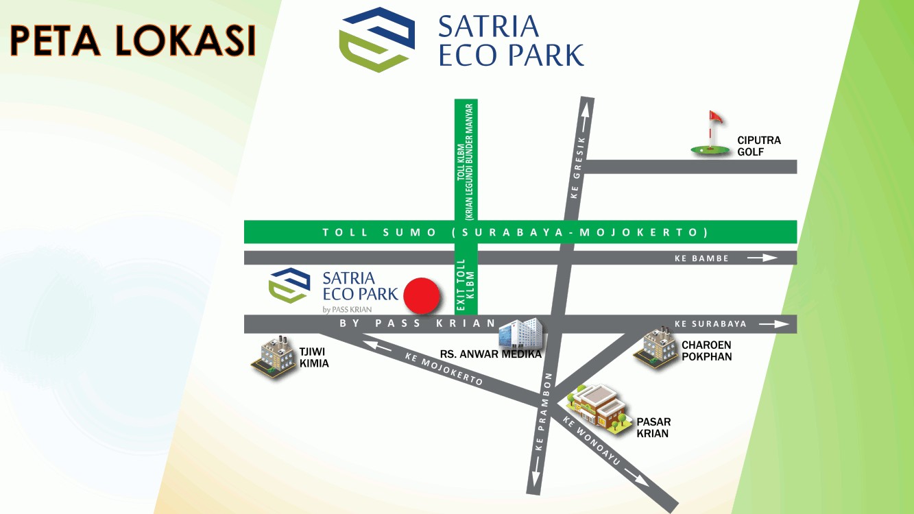 Lokasi Satria Eco Park Bypass Krian Sidoarjo Jawa Timur