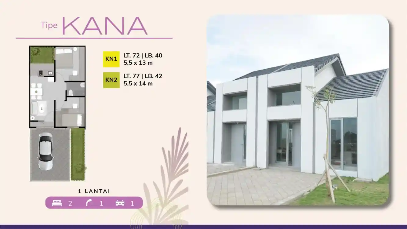 Jual Rumah murah Sedati sidoarjo The Cemandi tipe kana