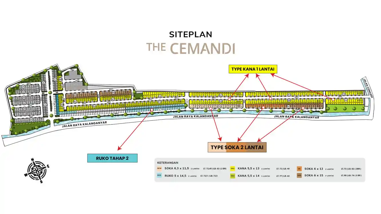 siteplan The cemandi Sedati sidoarjo Rumah murah sidoarjo