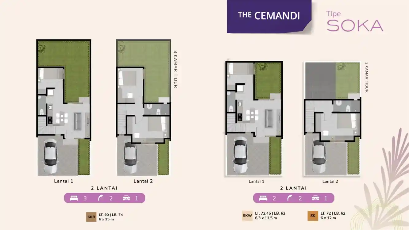 Jual Rumah murah Sedati sidoarjo The Cemandi tipe soka