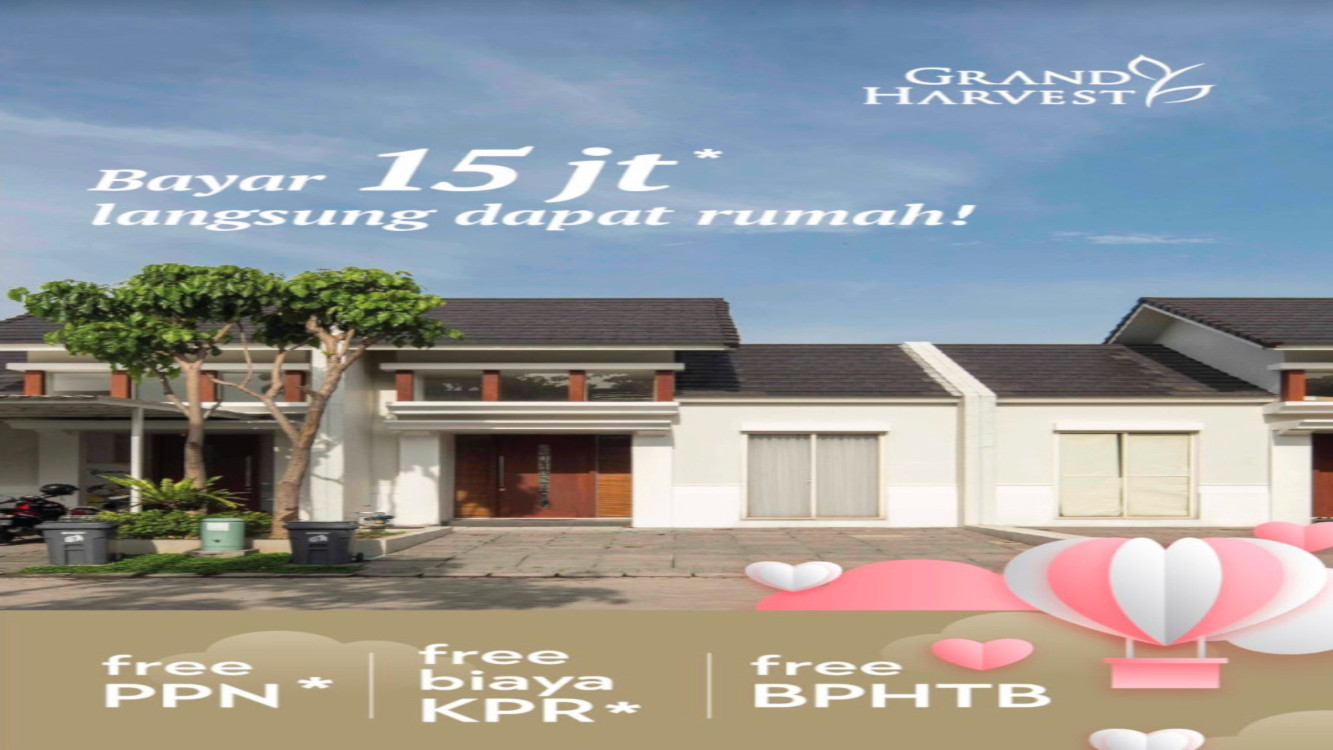 jual rumah Surabaya Grand Harvest promo Rumah grand Harvest Surabaya promo Rp15jt langsung dapat rumah