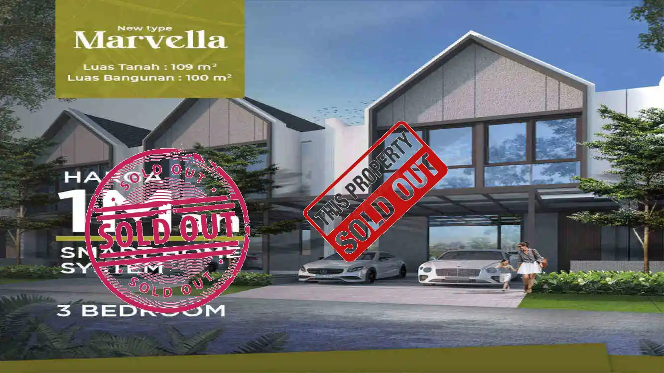 jual rumah Kahuripan Nirwana Sidoarjo Tipe Marvella harga mulai Rp 1M-an, smarthome System, 3 Bedroom