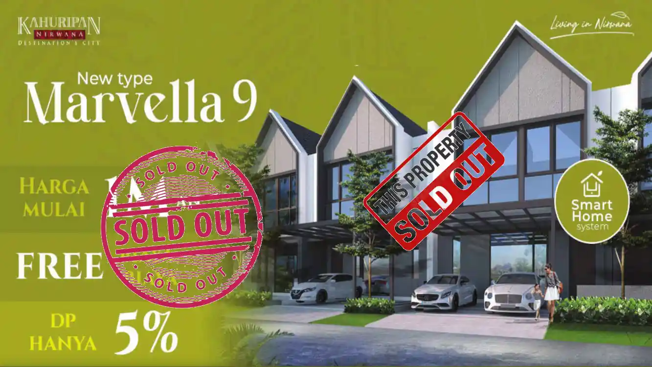 jual rumah Kahuripan Nirwana Sidoarjo Tipe Marvella Promo DP 5%, Free Biaya-Biaya