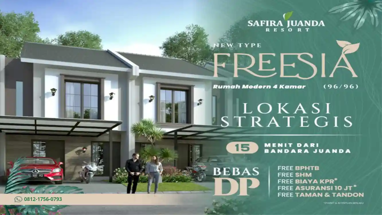 Dijual Rumah di Perumahan Safira Juanda Resort