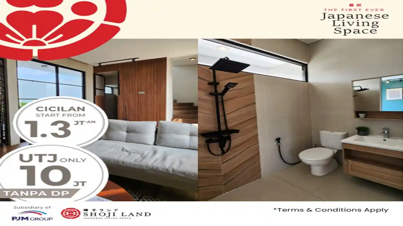 Jual Rumah Shoji Land-Japanese Living Space, UTJ Hanya Rp10 Jt,UTJ Hanya Rp10 Jt