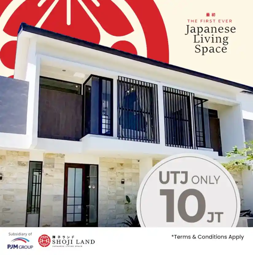 Jual Rumah Shoji Land-Japanese Living Space, UTJ Hanya Rp10 Jt,UTJ Hanya Rp10 Jt